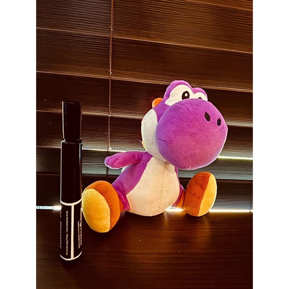 Purple yoshi plush, little buddy. 8"